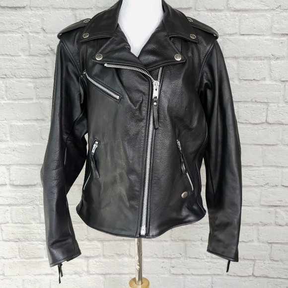 Harley-Davidson Jackets & Blazers - Harley-Davidson Black Leather Moto Riding Jacket